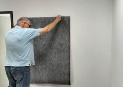 Carbon Heizfolie wird verklebt scaled 1