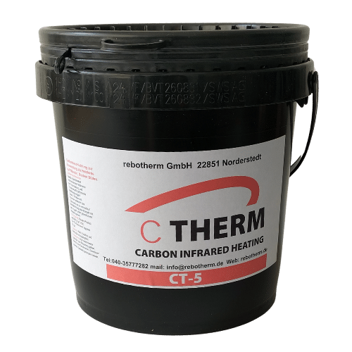 c-therm-heizfarbe-5-liter-rebotherm Heizfarbe - für Heizanstrich - Mit Farbe heizen - 5 Liter Eimer von rebotherm