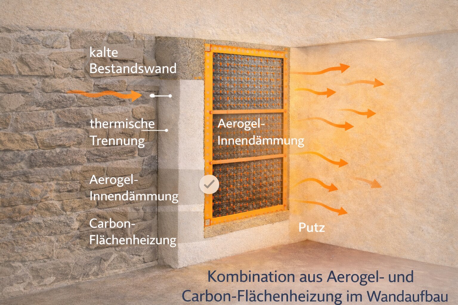 Aerogel Insulation and Carbon Surface Heating as a Wall Structure in Old Buildings Aerogel Insulation and Carbon Surface Heating as a Wall Structure in Old Buildings